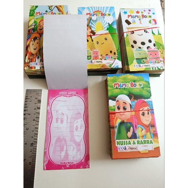 

50 pcs memo book campur / buku memo / mainan anak-anak mainan grosir