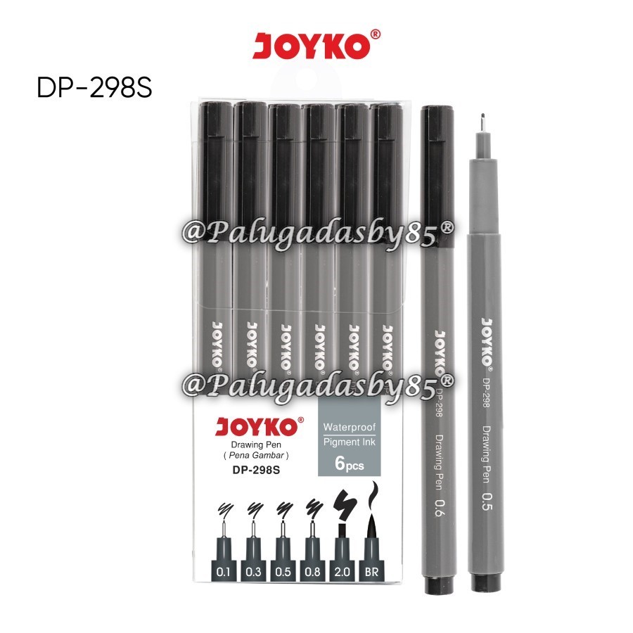 

(1 Set Isi 6 Pcs) GROSIR Drawing Pen JOYKO DP-298S / Drawing Pen Pena Gambar Joyko DP-298S / Drawing Pen Joyko DP-298 S / Joyko DP298S / Joyko DP 298 S