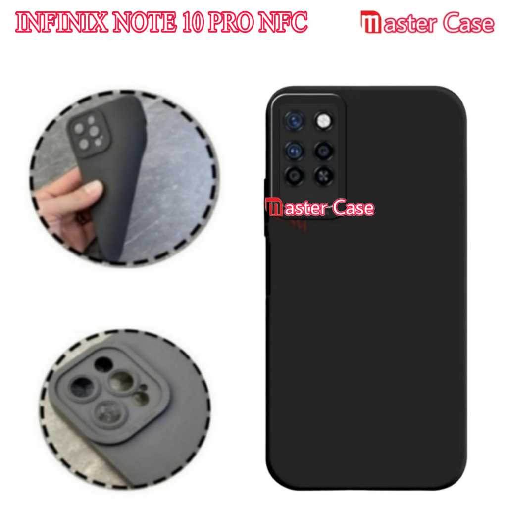 Casing INFINIX NOTE 10 PRO NFC Softcase Liquid Pro Camera Hitam