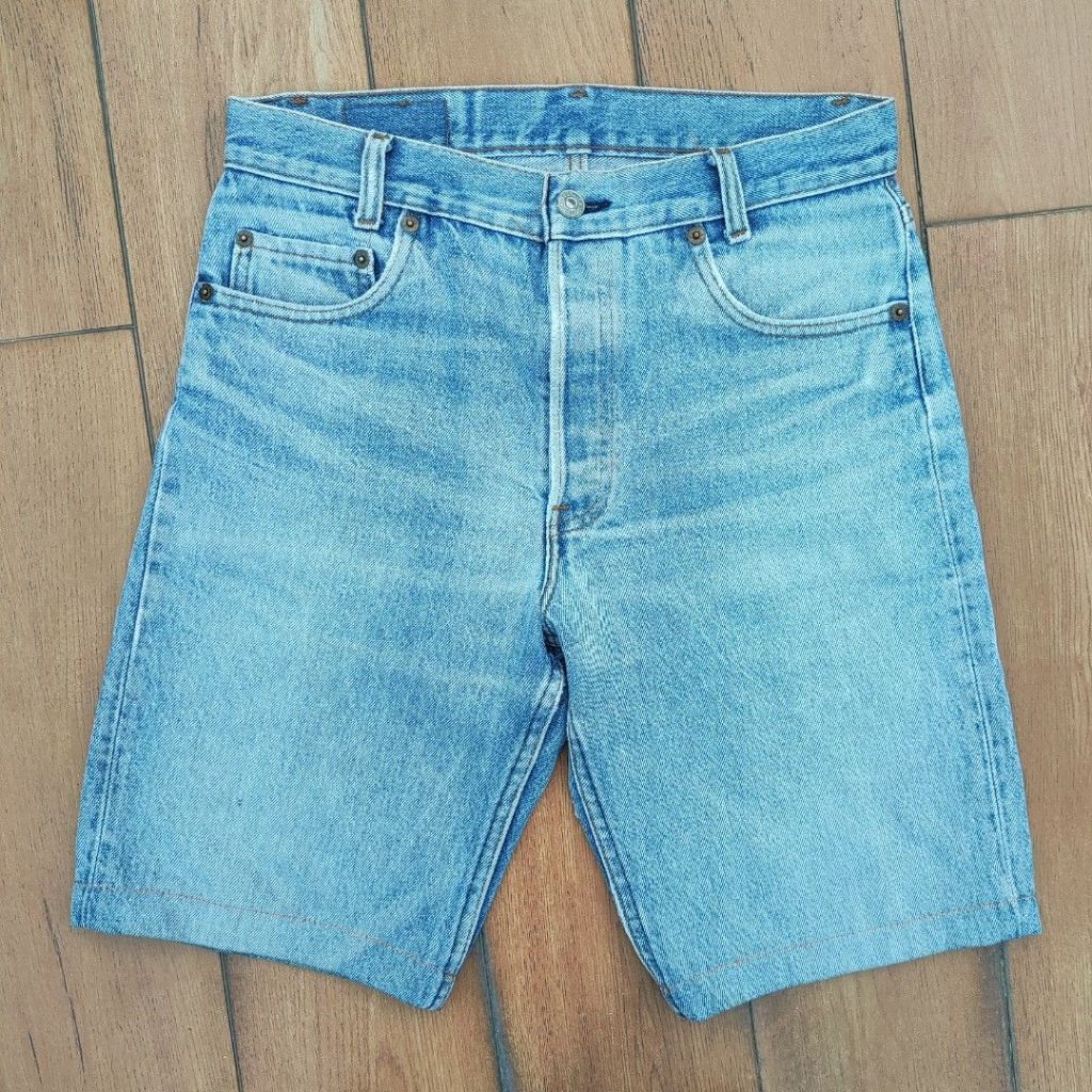 Levis Short Pants, Blue Jeans Fading, Celana Jeans