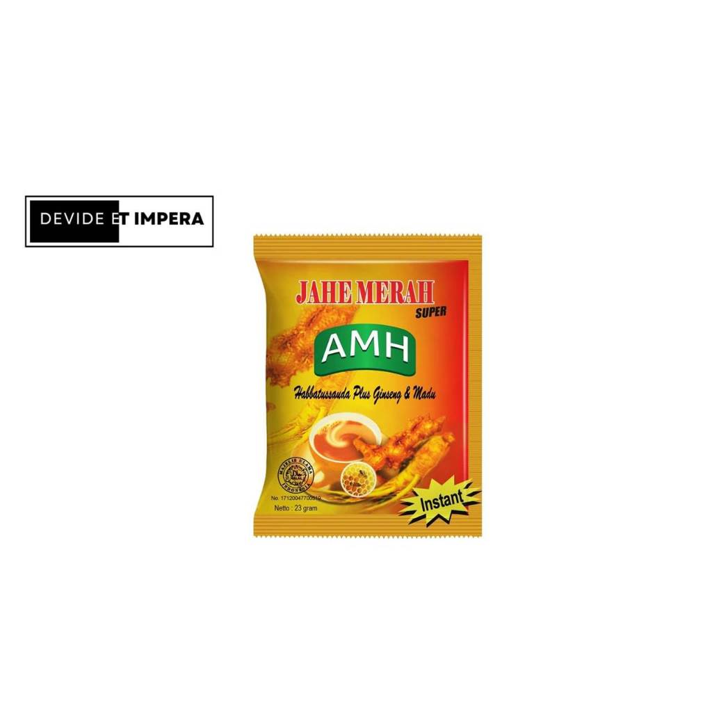 

AMH jahe merah 1 sachet / minuman kesehatan