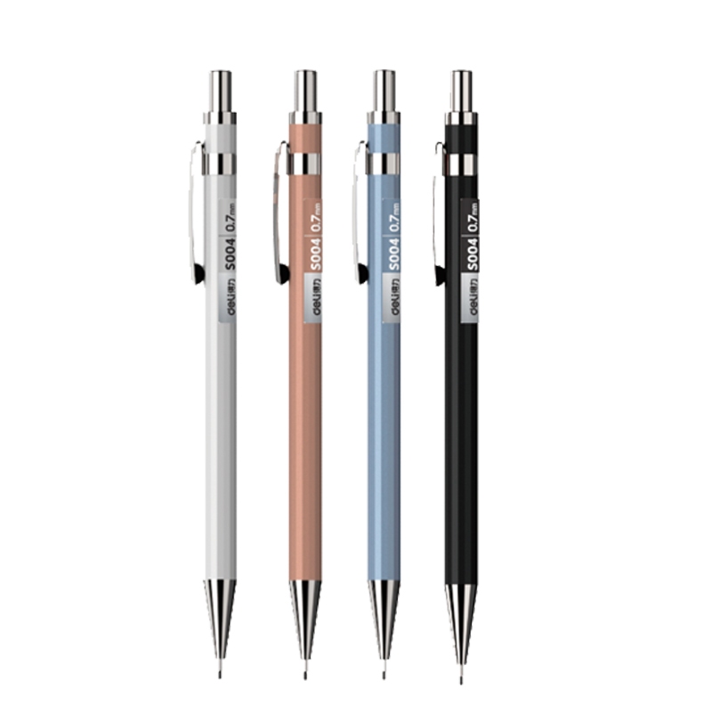 

(Perpcs) Deli Metal Mechanical Pencil / Pensil Mekanik Besi 0.5mm Nyaman Digenggam S003
