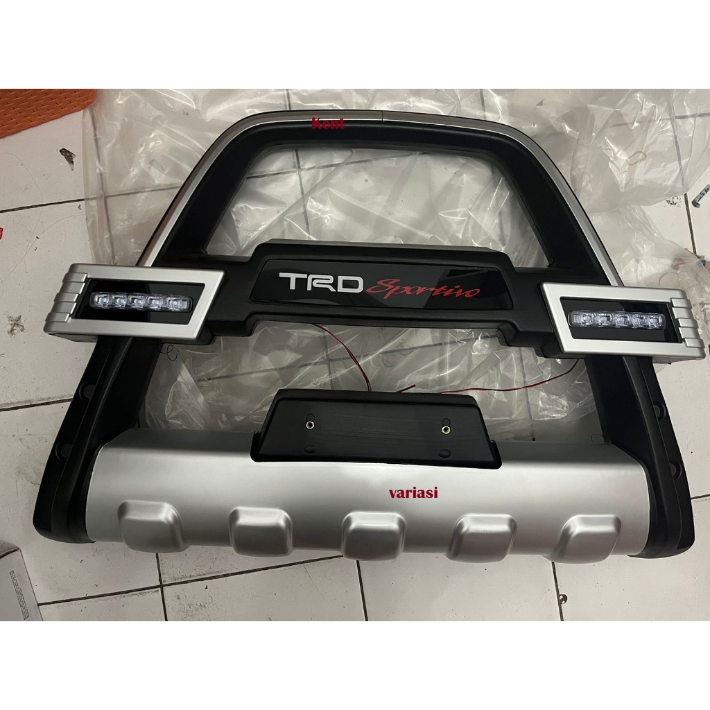 Tanduk depan ultimate bumper TRD Sportivo with led calya sigra/avanza xenia veloz