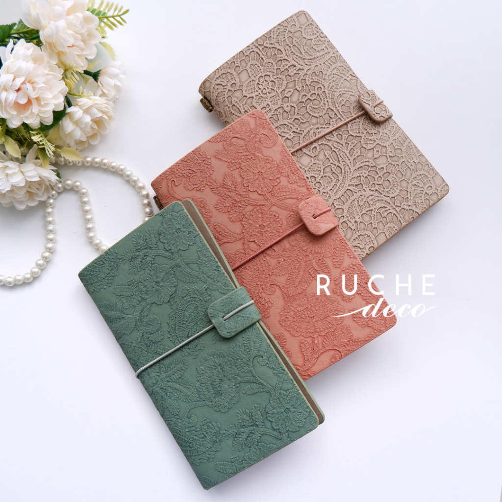 

RUCHE DECO - Laced Notebook / buku catatan/ Buku tulis agenda