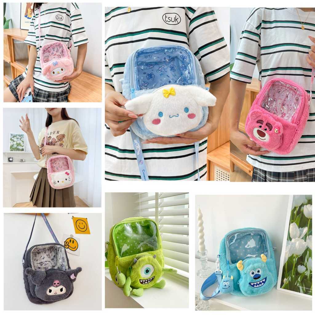 Sling Bag Anak Perempuan Tas Selempang Anak Perempuan Bulu Sanrio Import BAG982