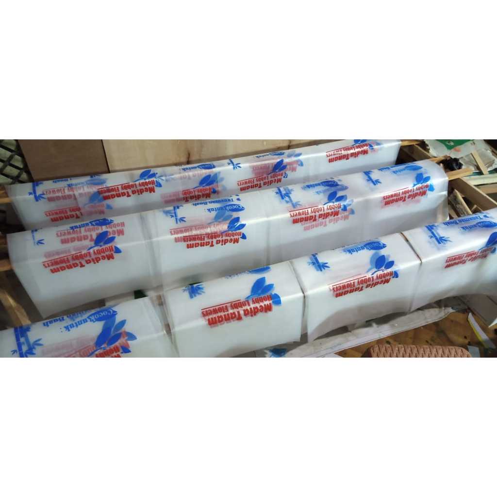 PLASTIK KEMASAN UKURAN 10 KG + SABLON 2 WARNA