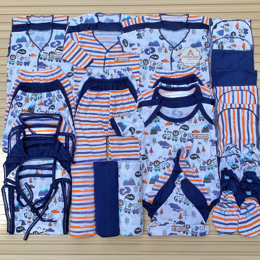 ASEUPAN BABY - 45 PCS PAKET HEMAT BAJU CELANA BAYI BARU LAHIR