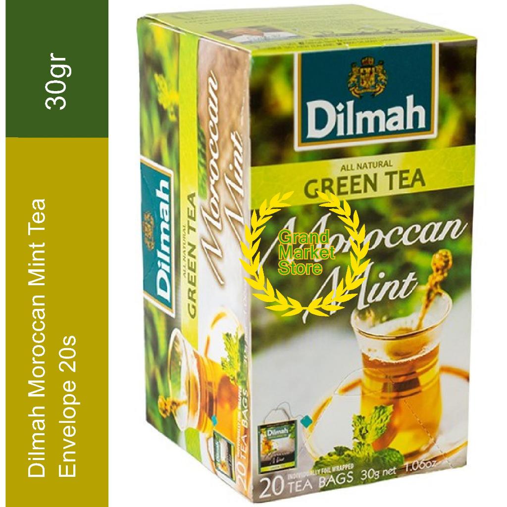 

Dilmah Moroccan Mint Tea - Teh Celup - Envelope 20s 30gr Asli Import