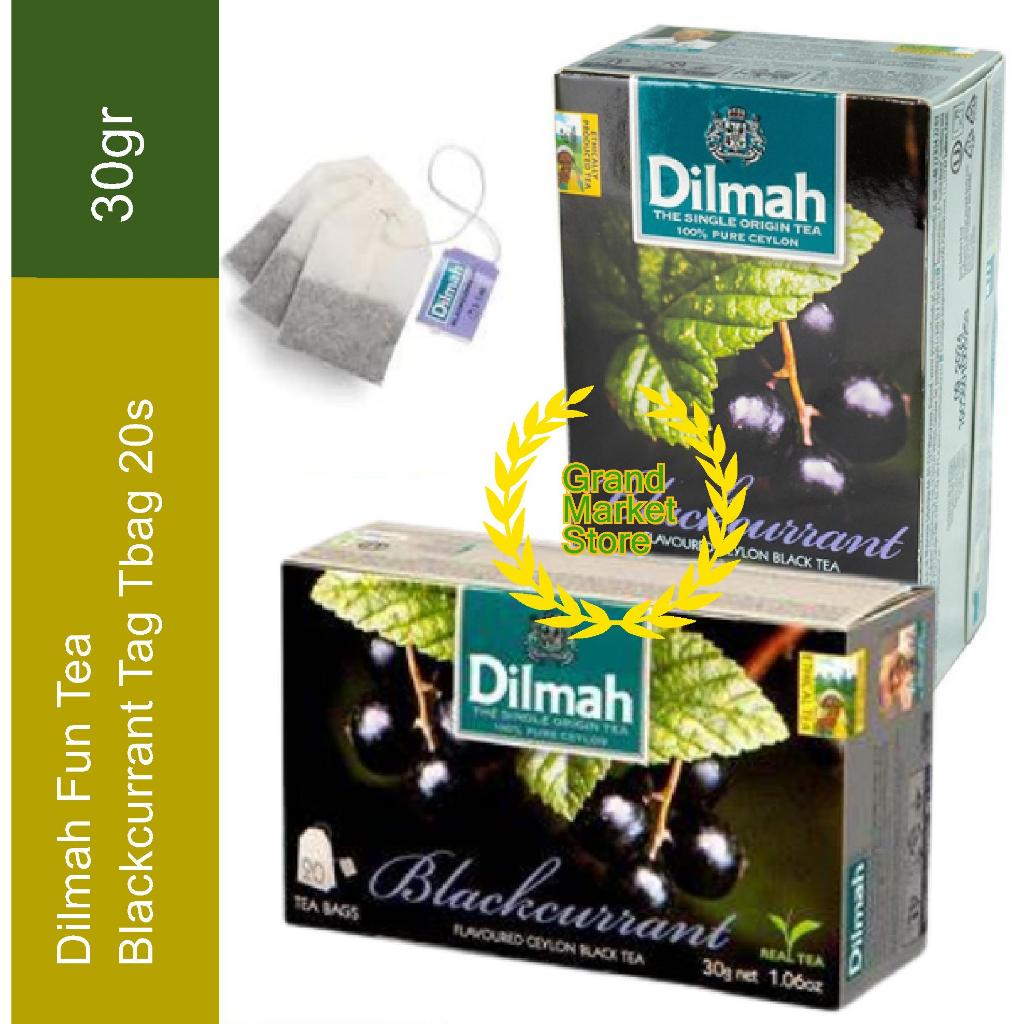 

Dilmah Fun Tea Blackcurrant - Teh Celup - Tag Tbag 20s Import Asli Ori Teh Dilmah Import