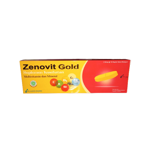 Multivitamin Penunjang Immune - Zenovit GoId Isi 30 Kaplet