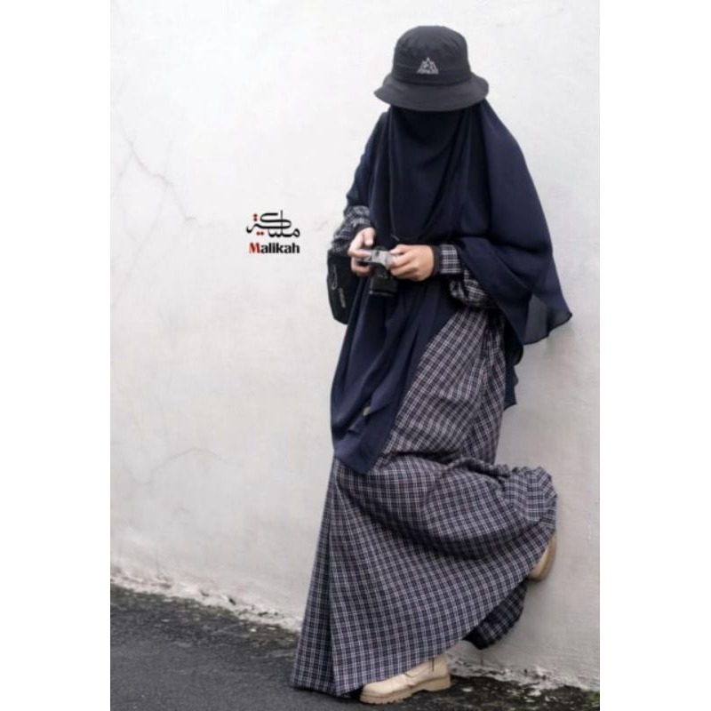 AMBER GAMIS KOTAK FLANEL IMPORT
#AmberMalikah
