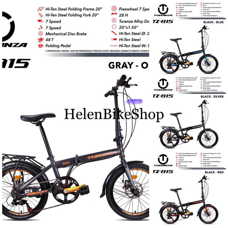 Sepeda lipat 20inch turanza 7Speed