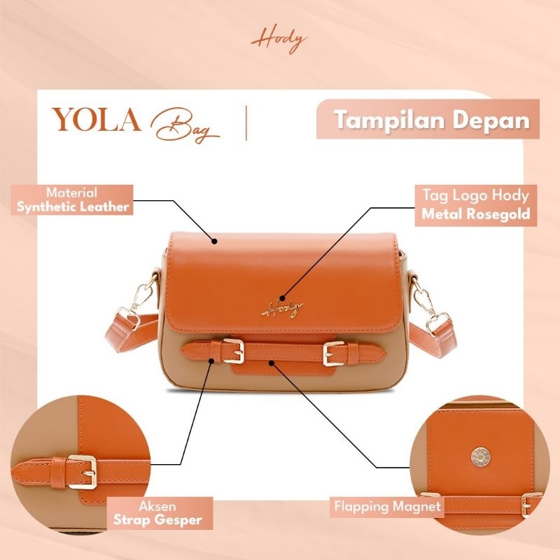 Yola Bag - Sling Bag Wanita Synthetic Leather by Hody