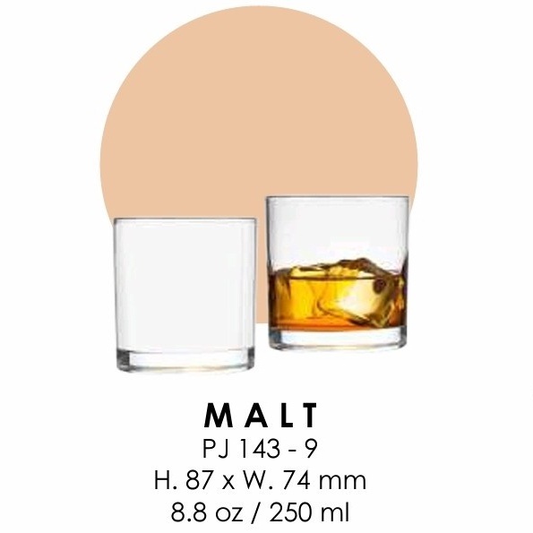 GELAS MALT CITINOVA 6PCS/GELAS WISKI/ GELAS JUS/ GELAS TEH/GELAS KACA/GELAS KOPI