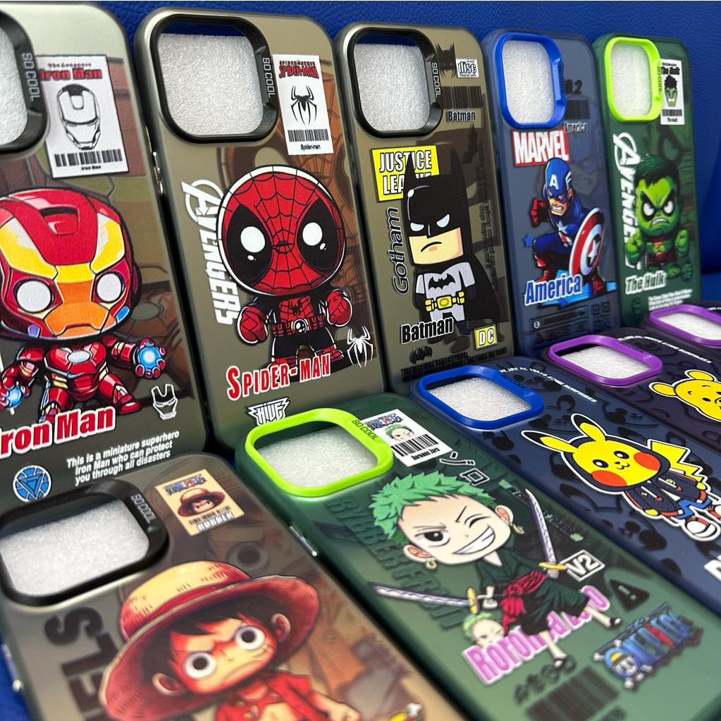 Super Hero Case IPhone X Xs XR 11 12 13 14 15 Pro Max 15+ Plus Hard Casing Avengers Cool