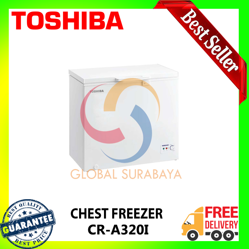 TOSHIBA Chest Freezer CR-A320I - GARANSI RESMI