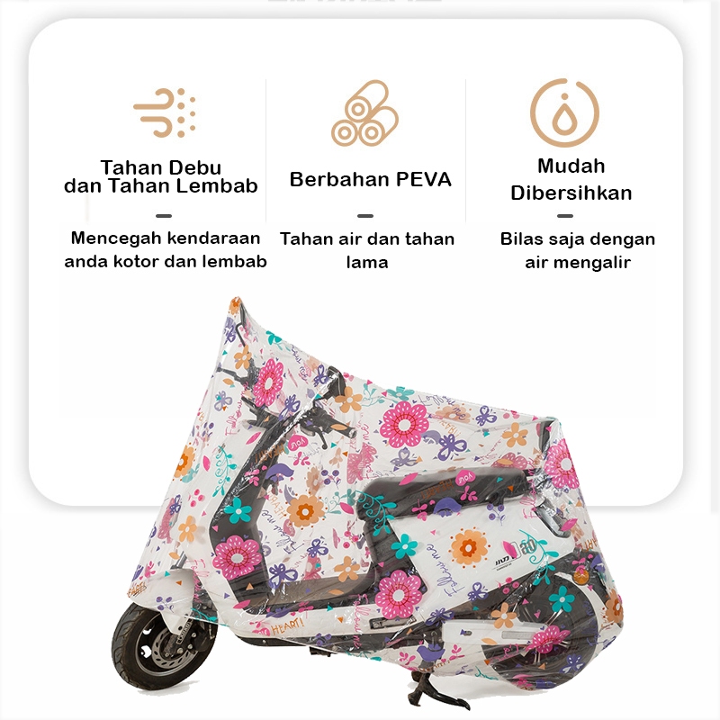 BKL - Cover Motor/Sarung Motor Plastik terbuat dari bahan PEVA/Cover Motor Universal