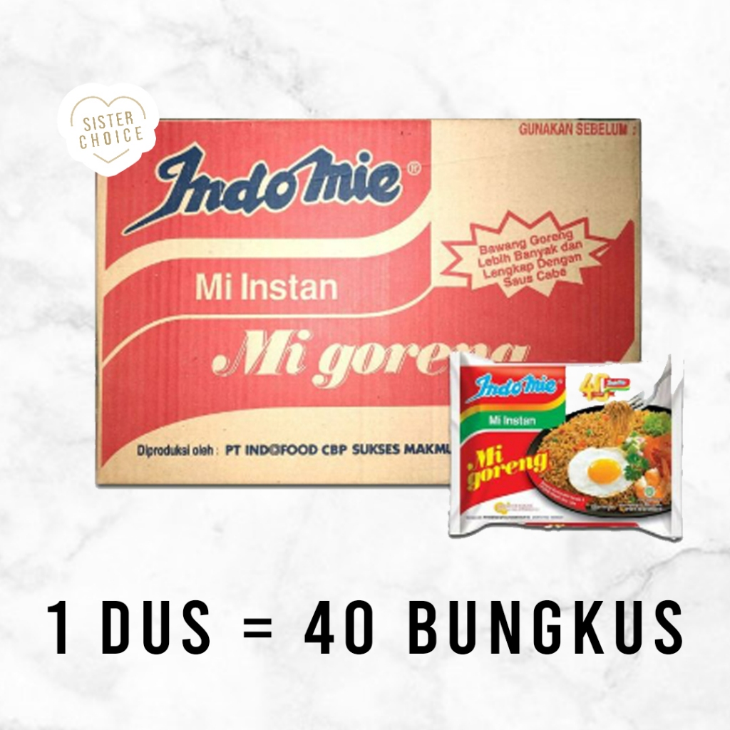 

Indomie Goreng 1 Dus Isi 40 Pcs