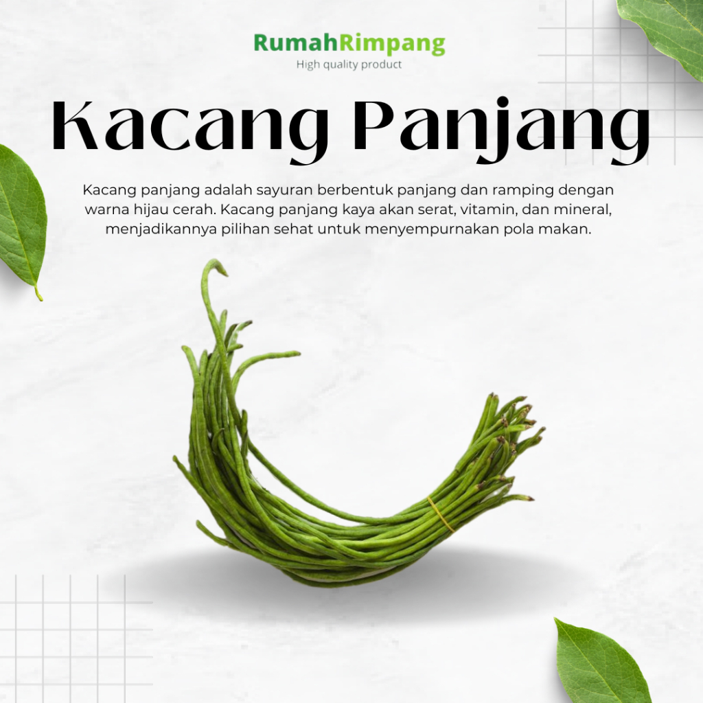 

[BISA INSTAN] JUAL KACANG PANJANG - KEMASAN 1 IKAT