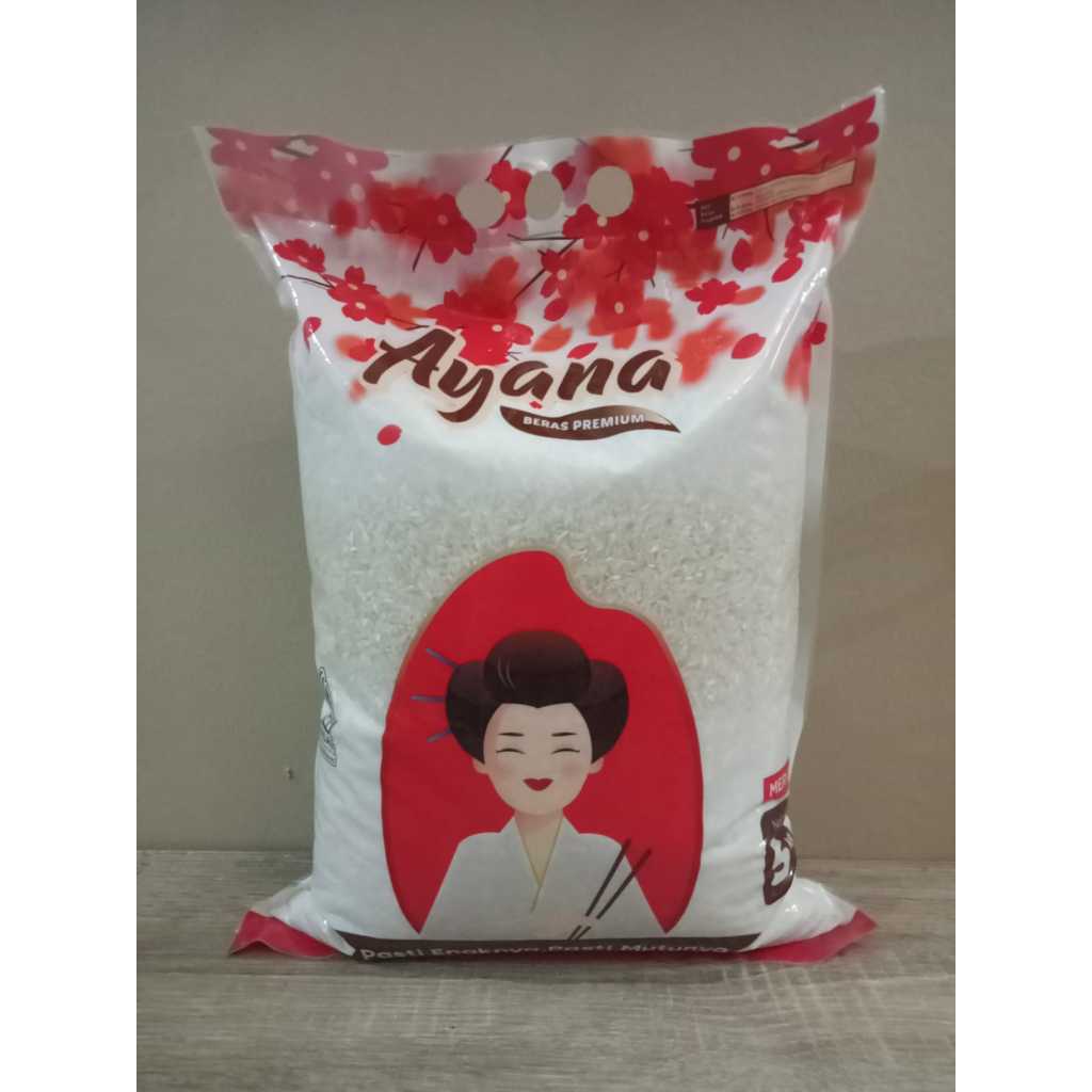 

BERAS PREMIUM 5kg PULEN ENAK WANGI MURAH Merk AYANA MERAH,,