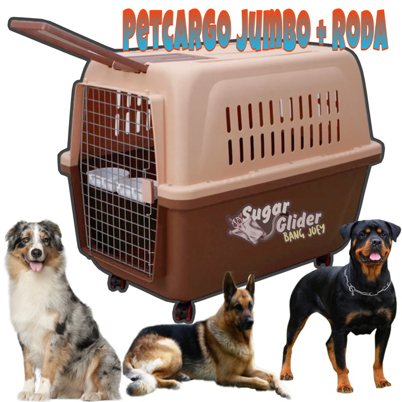 PET CARGO EXTRA JUMBO PETCARGO KENNEL BOX PET AIR PLUS RODA FREE TRAY UK ANJING BESAR UK 81 no04