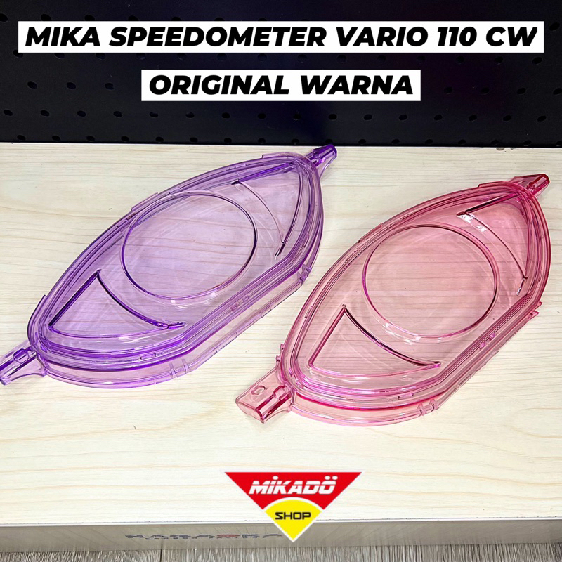 MIKA SPEEDOMETER VARIO 110 CW ORIGINAL WARNA TRNASPARAN THAILAND KACA CLICK110 SEN BUTA STOPLAMP LED