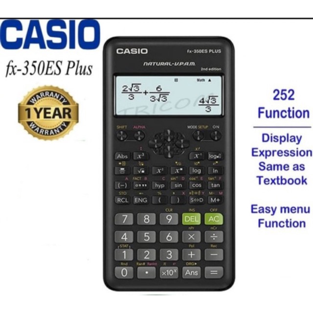 

12.12 Promo Brand Kalkulator / Calculator Casio Scientific ilmiah FX-350ES PLUS murah