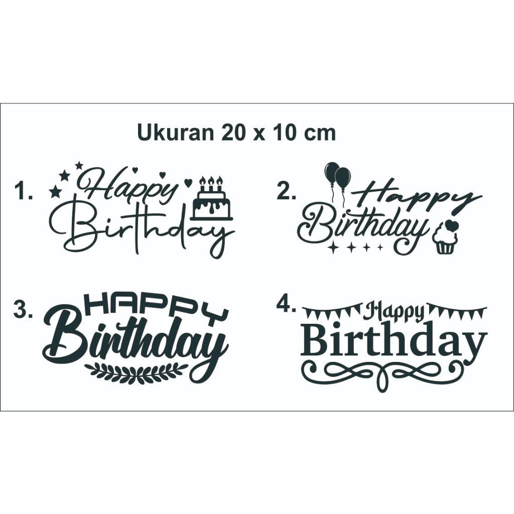 

stiker cutting balon ultah baru