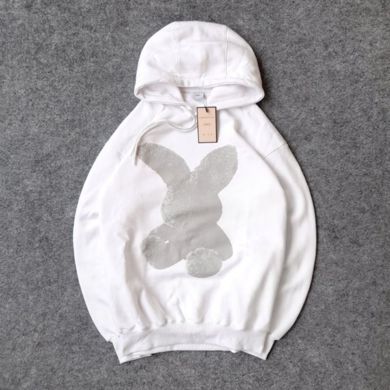Sweater Hoodie ADLV Rabbit White Unisex