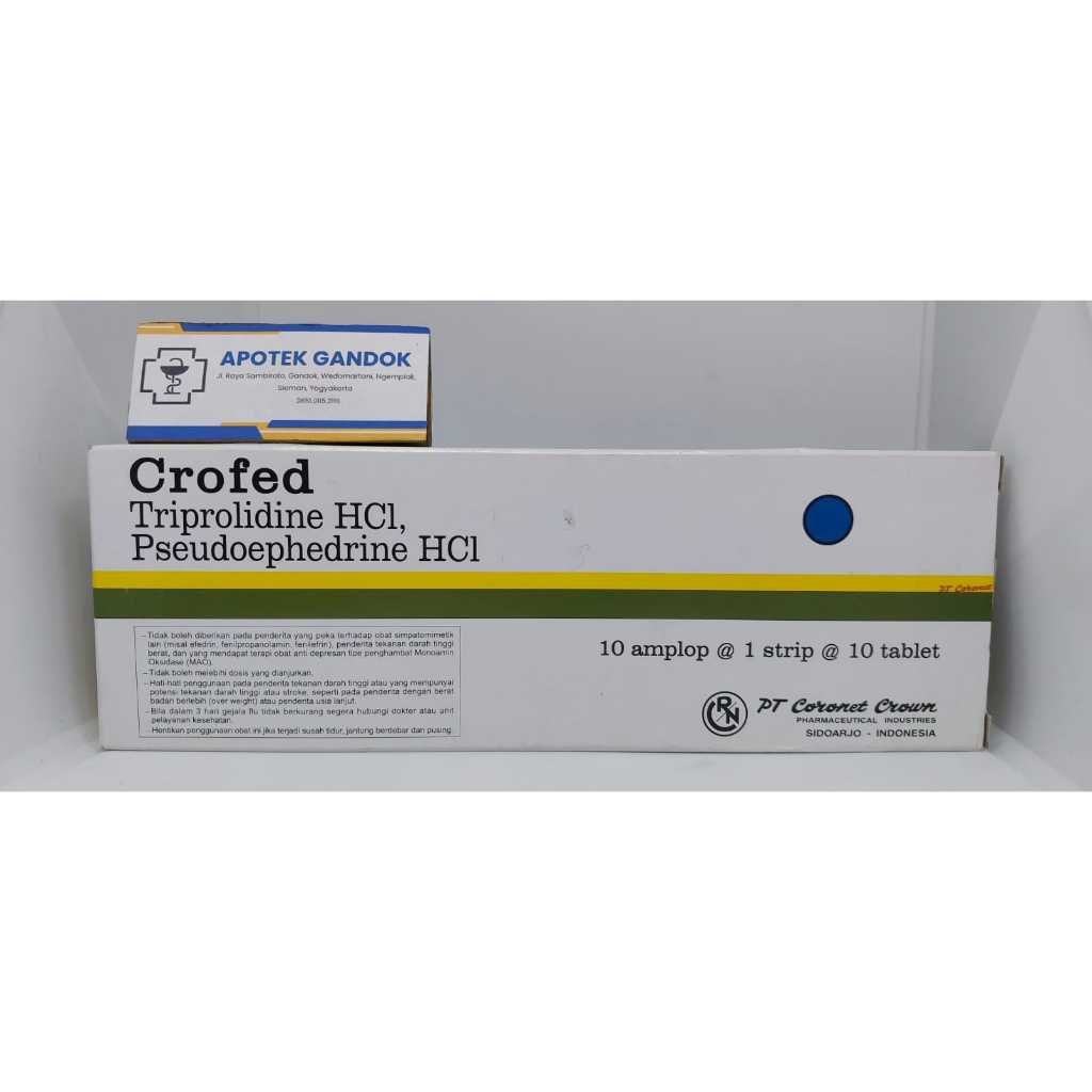 Crofed tablet Obat Pilek Flu satu strip isi 10 tablet