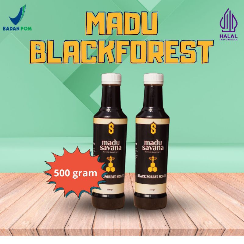 

madu hitam super hutan 500 gram blackforest