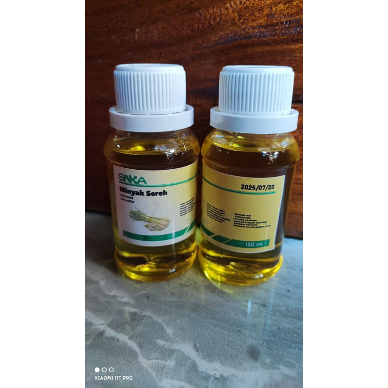 Minyak sereh wangi 100% murni, minyak atsiri 100ml || citronella oil || minyak atsiri wangi