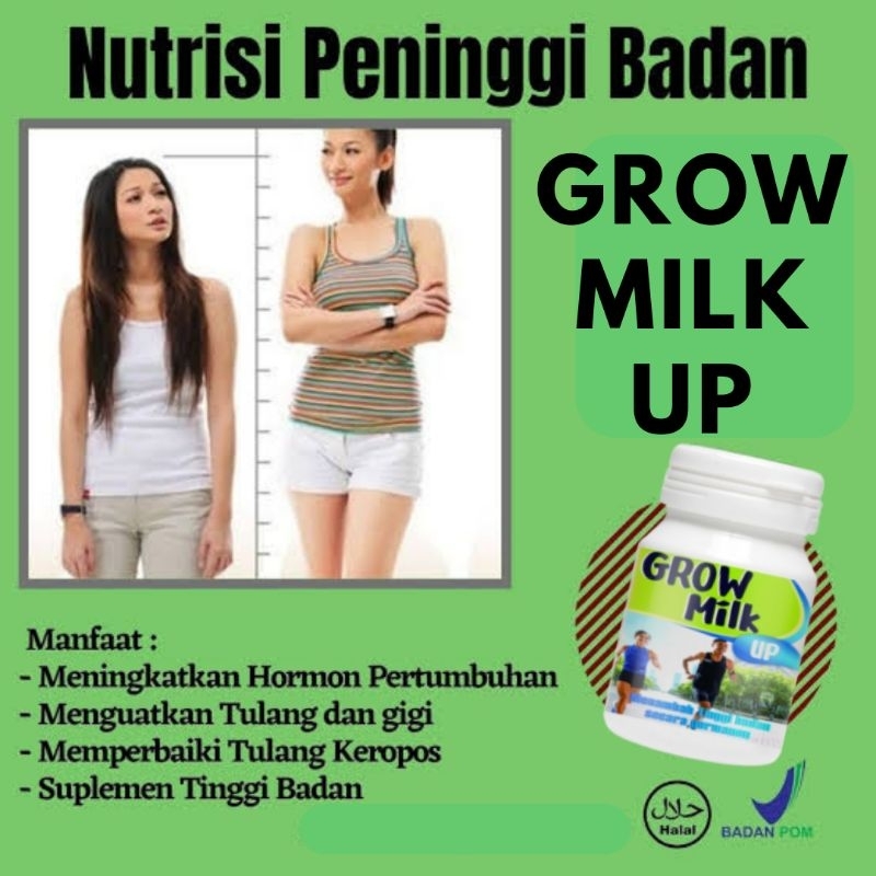 

GROW MILK UP susu kalsium solusi penambah tinggi badan