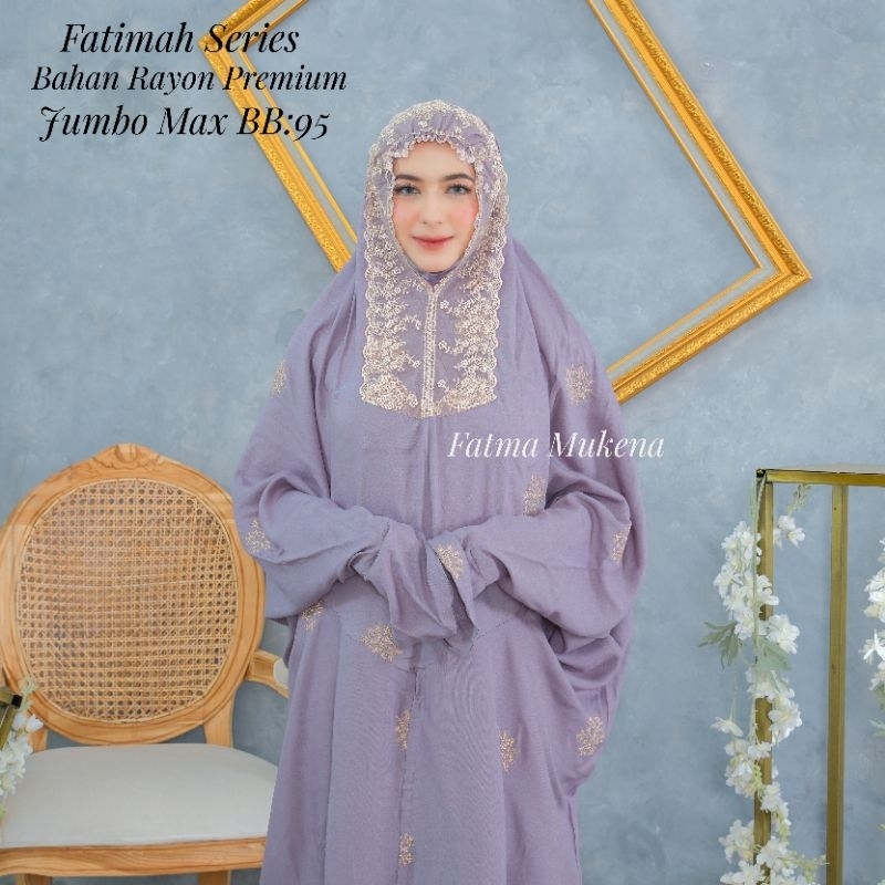 FATMA_Mukena Terusan Dewasa Fatimah Bordir Katun Rayon