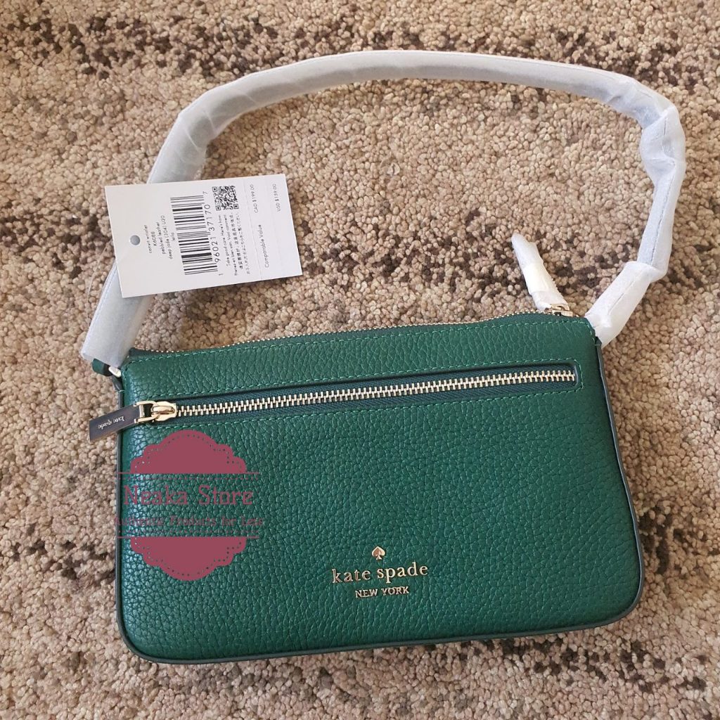 Wristlet KS Leila pebbled leather convertible K6088 - jade