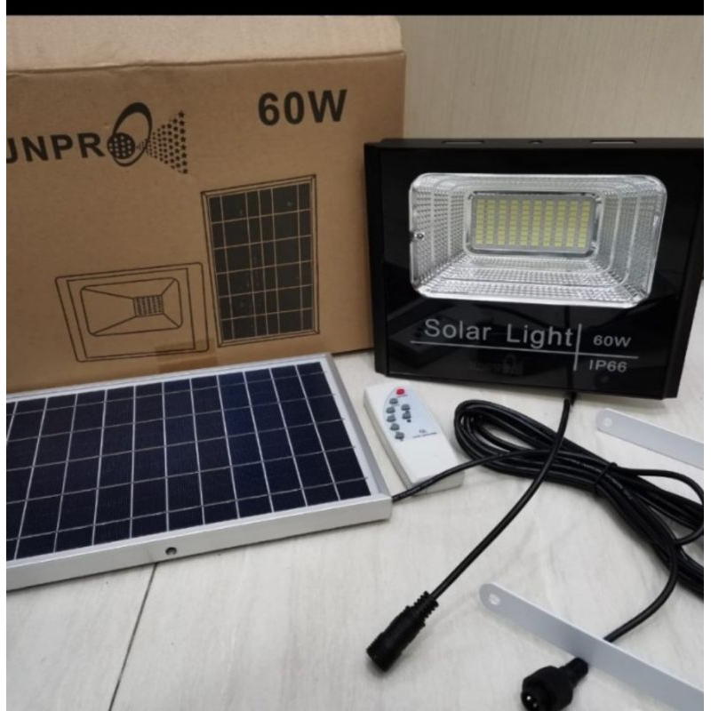 Lampu Tenaga surya 60 Watt Fleco Lampu solar panel