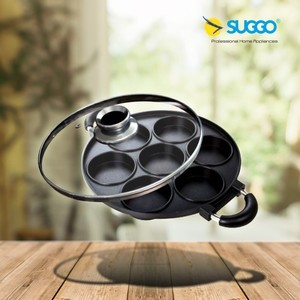 Suggo Cetakan Martabak Mini 8 Lubang Datar Teflon Anti Lengket / Cetakan Martabak Mini 7 Lubang