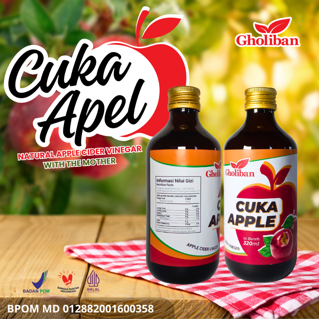 

Cuka Apel Gholiban Natural Apple Cider Vinegar With The Mother