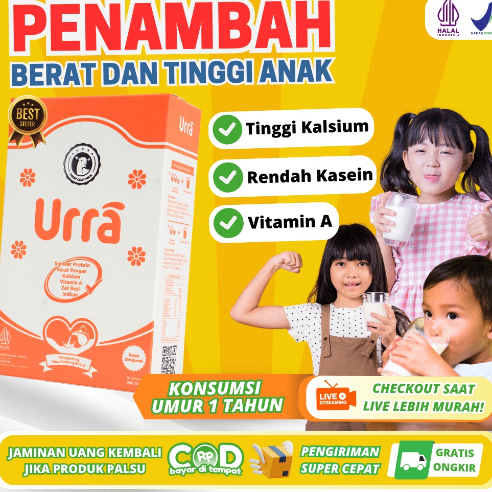 

acn90 SUSU URRA 100 % ORIGINAL Susu Kambing Terbaik dari Eropa Susu Penambah Berat Badan Anak Susu Peninggi Badan Anak Susu Kambing Anak Susu Urra Anak Susu Kambing Etawa Anak Susu Kambing 100% Original susuurra 100% original .,.,.,..,