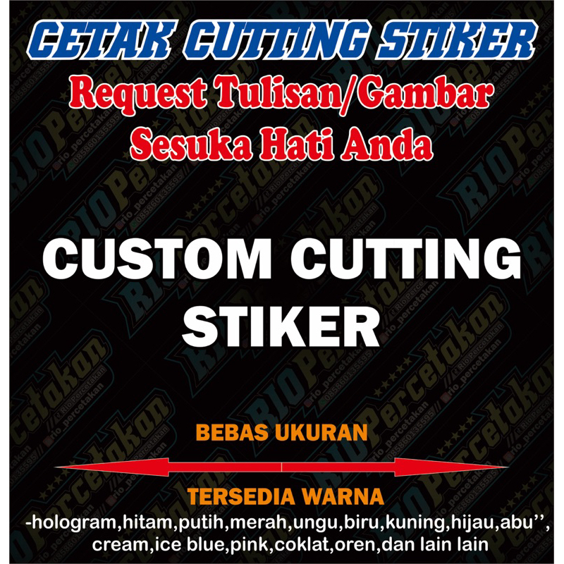 

Cetak Cutting Stiker Custom Viral