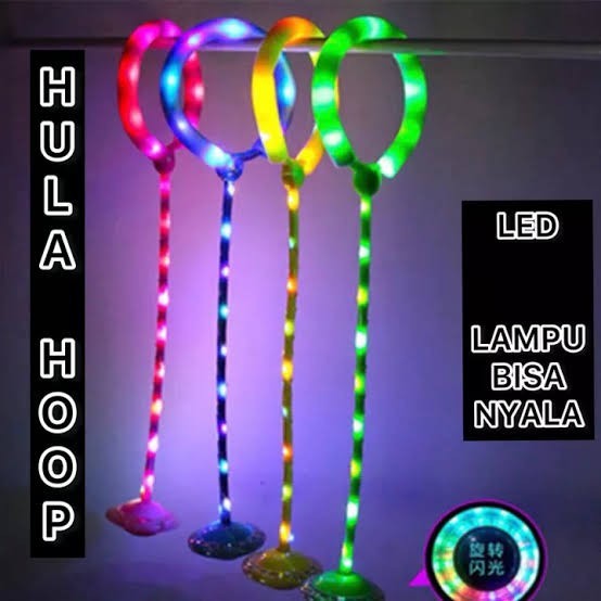 Hula Hoop Kaki Flashing FULL LED Jumping Ball Lompat Kaki Yoyo Kaki Hulahoop