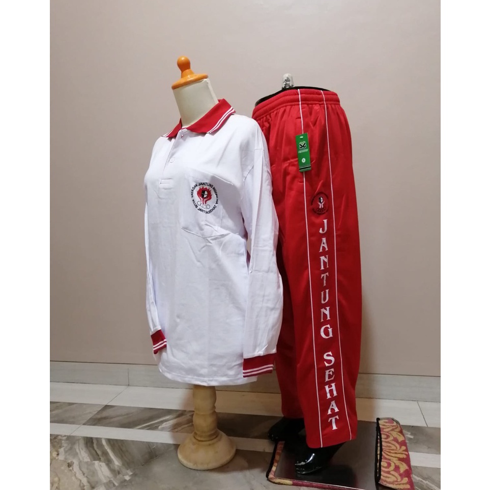 _ lF setelan baju senam jantung sehat // setelan baju olahraga jantung sehat // stelan olahraga jant