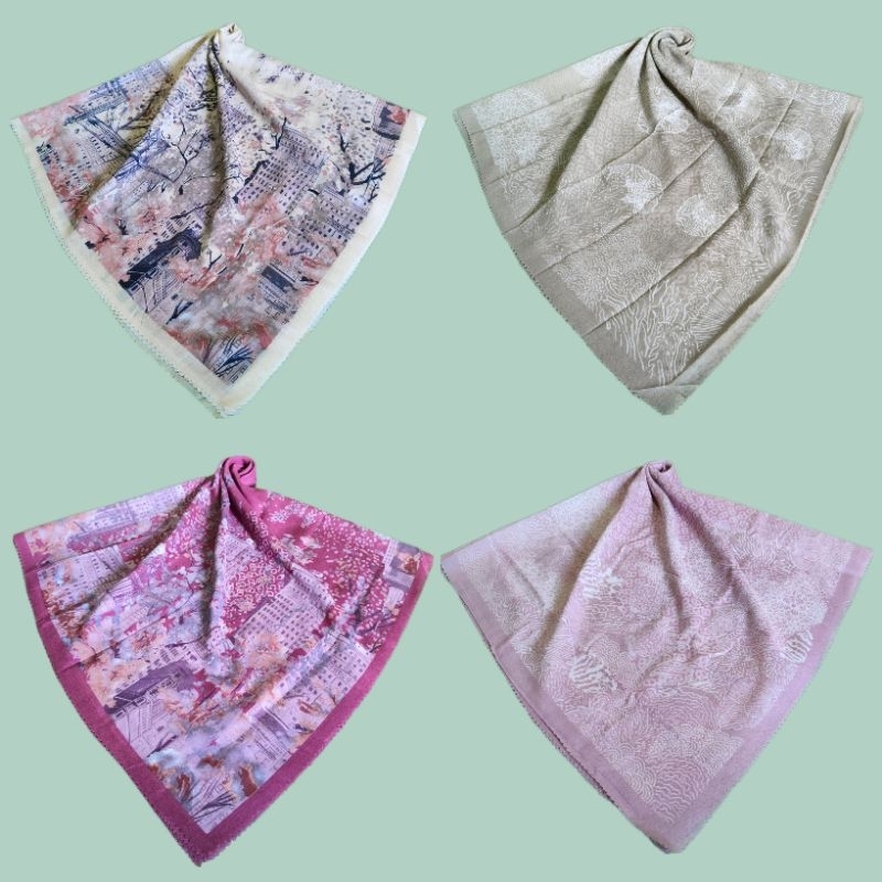 Hijab Voal Motif | Hijab Segi Empat Motif | Hijab Voal