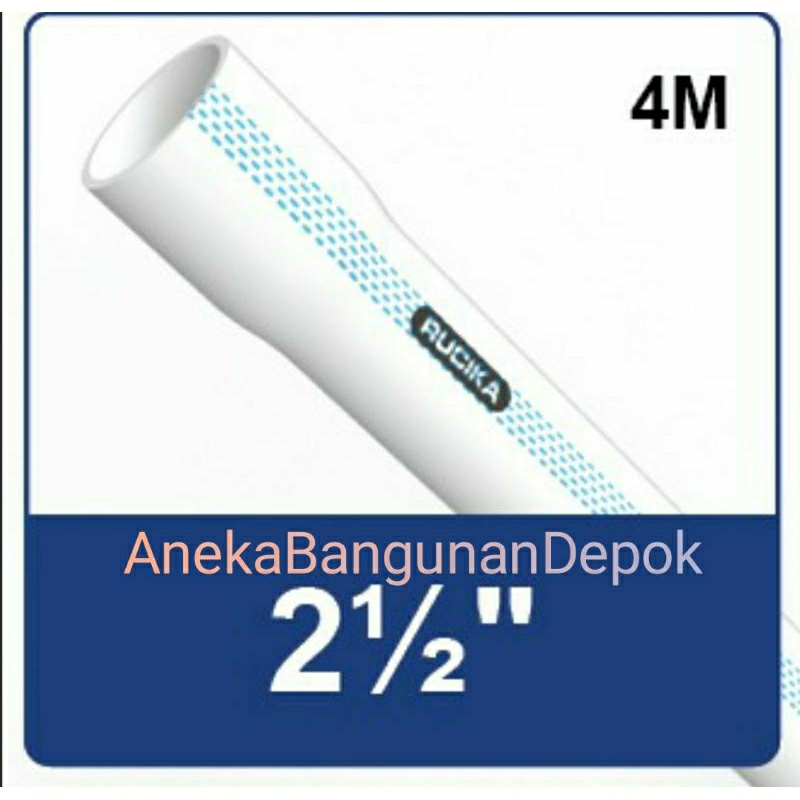 Pipa Plaron pvc Rucika AW 2,5 inch 1 Batang