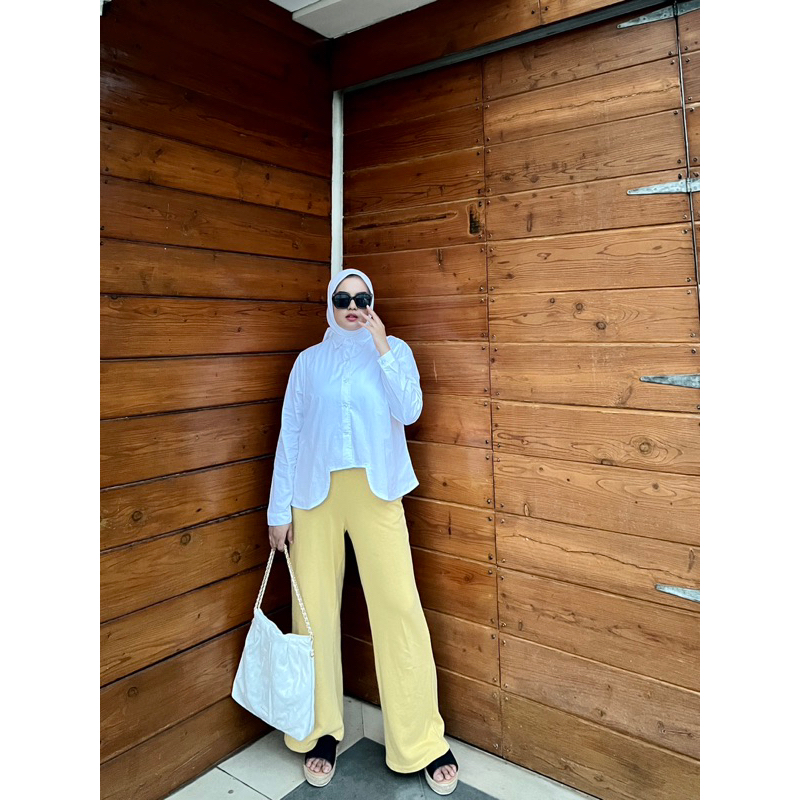 ANIKA BLOUSE - Kemeja bahan katun - Atasan Wanita - Blouse wanita - Kemeja polos - kemeja crop - kem