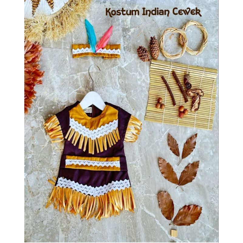 kostum indian anak terbaru/kostum afrika anak dan dewasa/baju adat afrika/custume indian anak