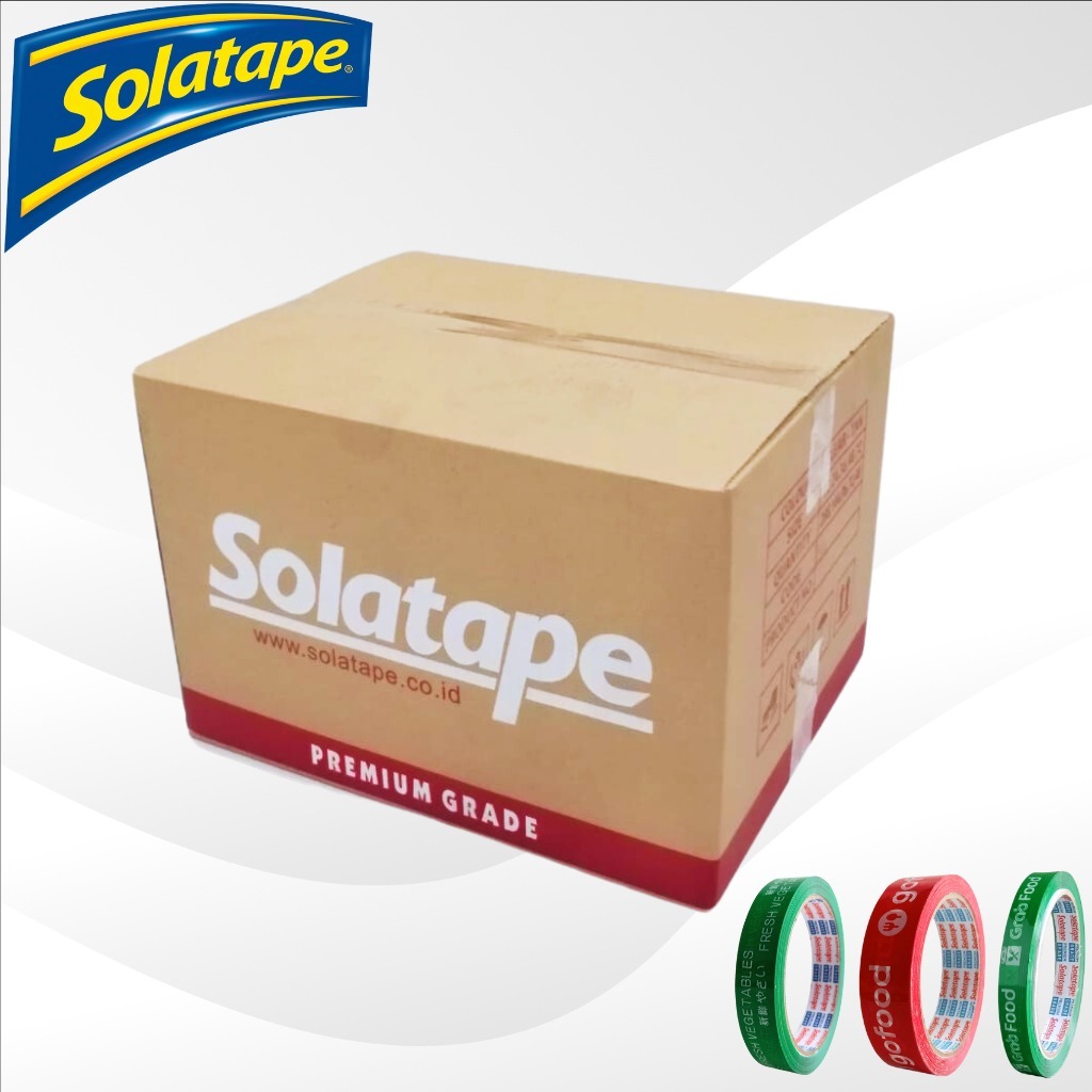 

1 DUS - Lakban Solatip Isolasi Makanan | 1 inch x 60yard | Khsusus Grab-Gojek