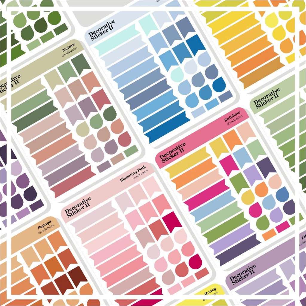 

DECORATIVE STIKER / STICKER 01 KISS CUT by ROSIKARNION