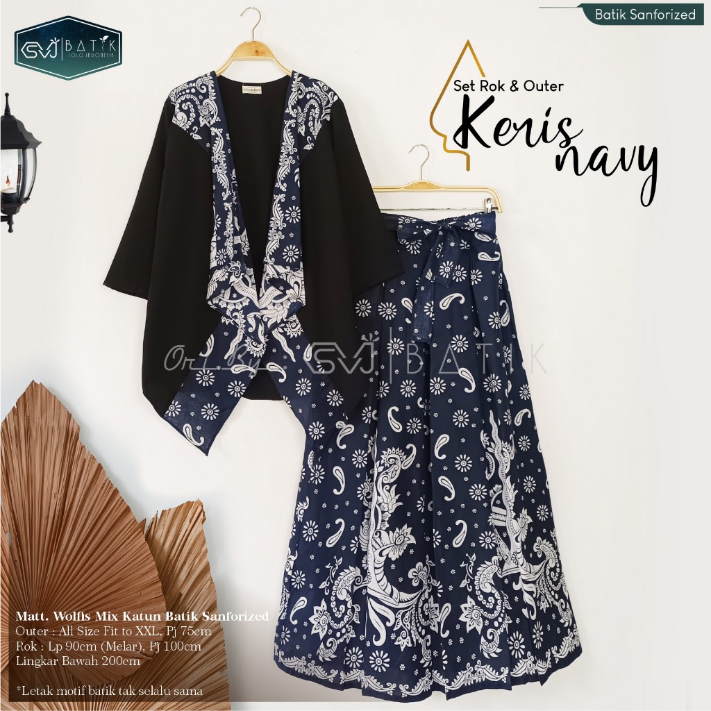 SETELAN BATIK WANITA TERBARUKONDANGAN REMAJA MODERN SET BATIK ATASAN OUTER CARDIGAN ROK