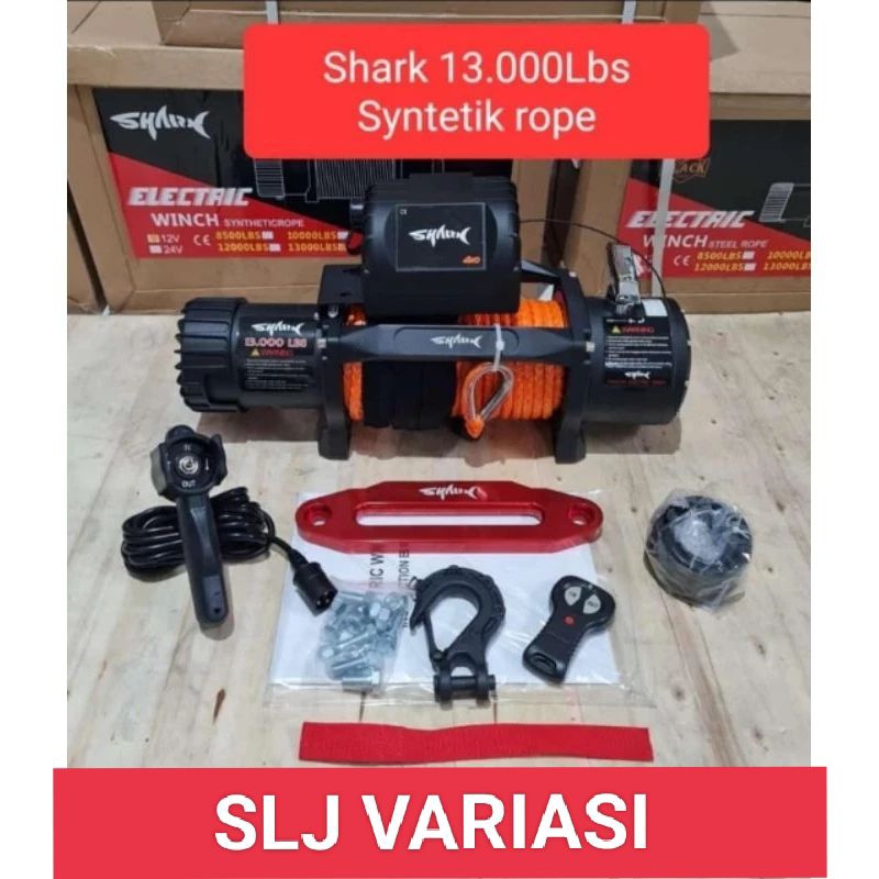 Winch Shark 13000 LBS 6.5 Ton,6.6 Hp Plasma 30m,12V